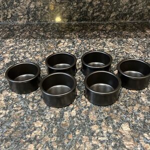 Regas ramekins Spain ceramics black mini ramekin set